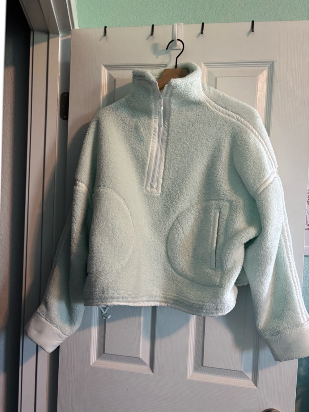 Free People Movement Mountain High Half-zip fleece in mint